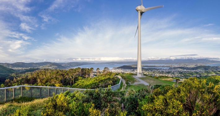 Brooklyn wind turbine in Wellington, New Zealand