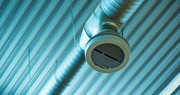 An overhead ventilation system